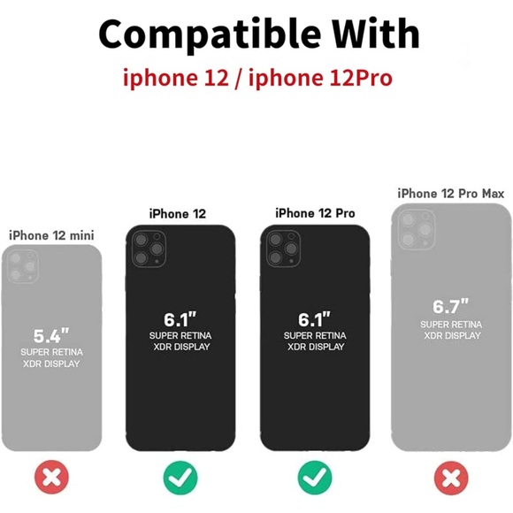 New for iPhone 12/iPhone 12 Pro Wallet Case iPhone 12/iPhone 12 Pro B-Rose Gold - Picture 3 of 10